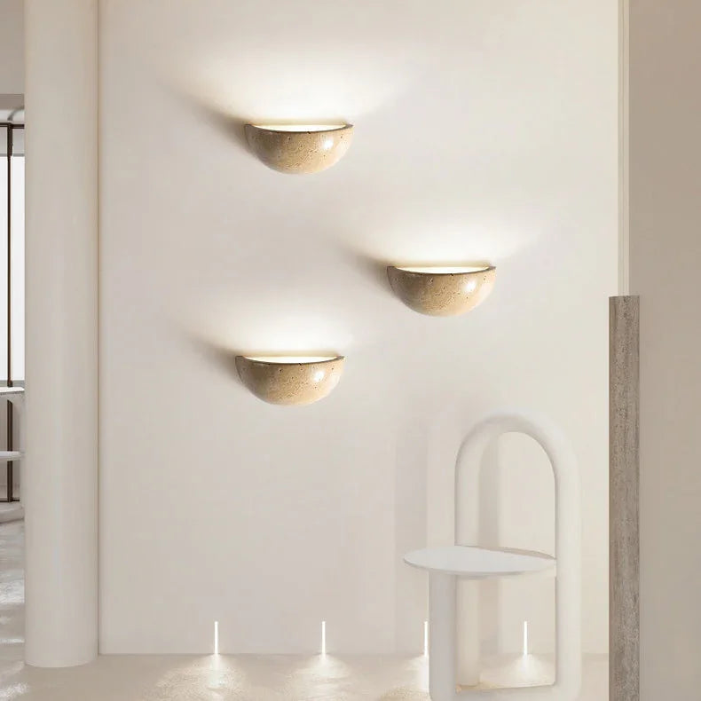 Maryra Travertine Wall Lamp