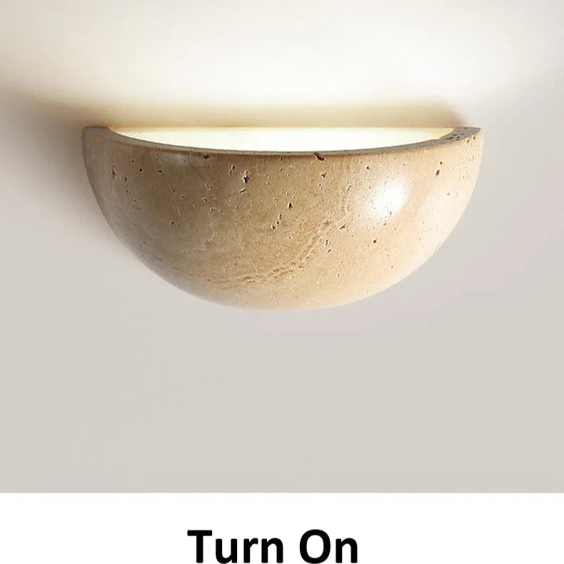 Maryra Travertine Wall Lamp