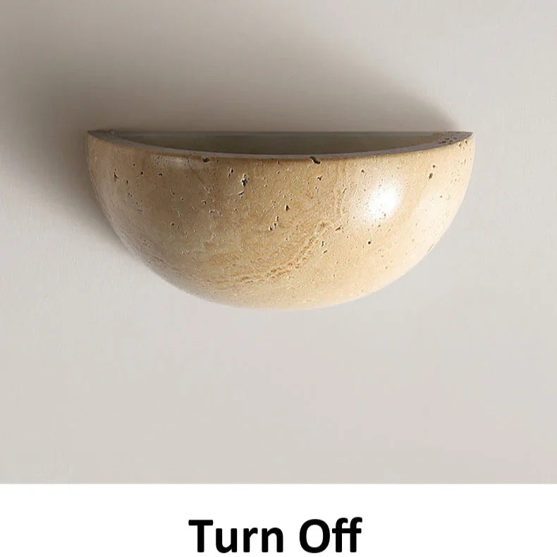 Maryra Travertine Wall Lamp