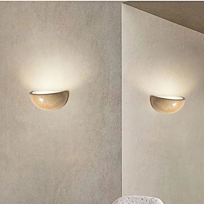 Maryra Travertine Wall Lamp