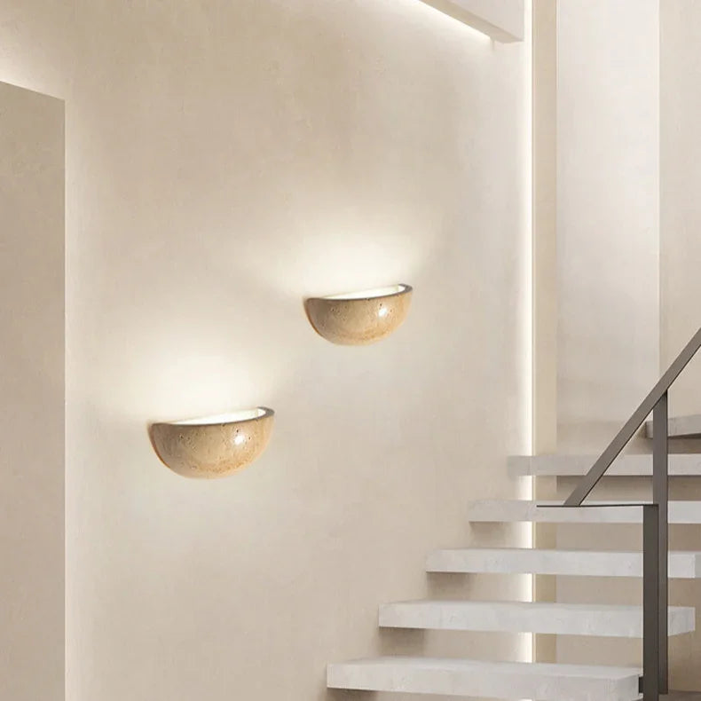 Maryra Travertine Wall Lamp