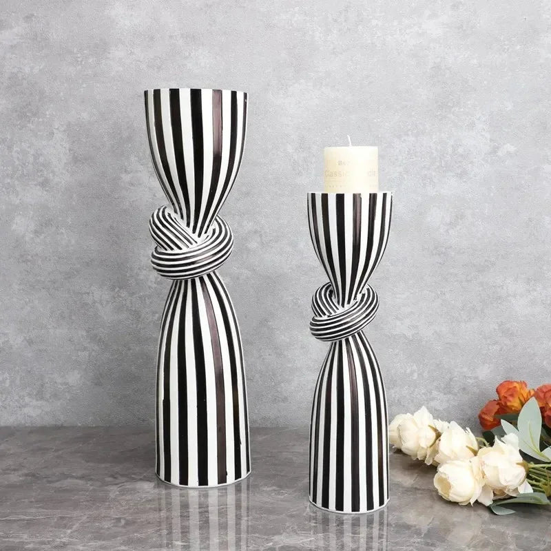 Meadowside Striped Candle Holder