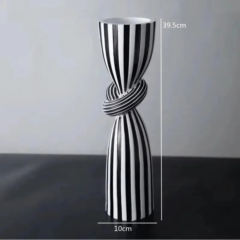 Meadowside Striped Candle Holder