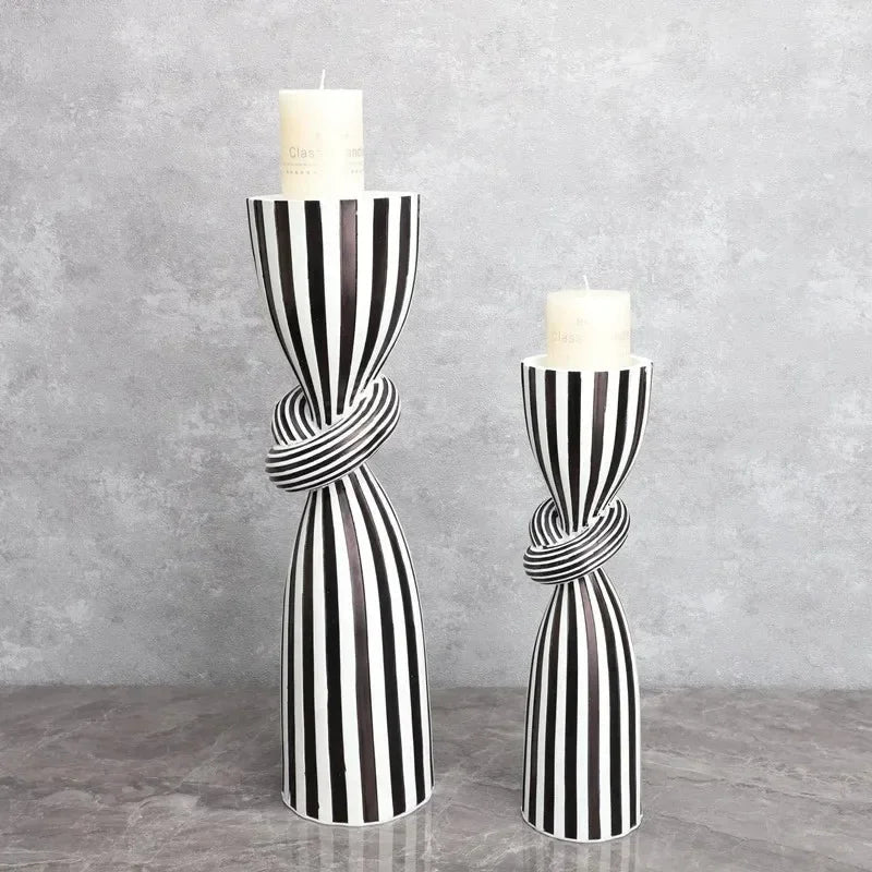 Meadowside Striped Candle Holder