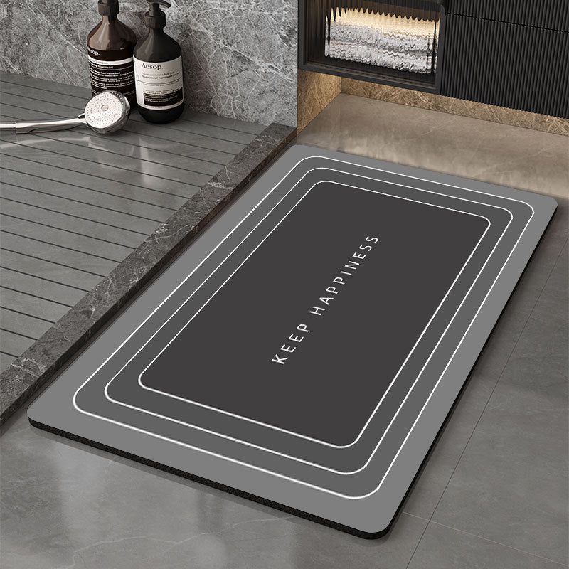 Memory Foam Bath Mat with Floral Print | High & Bury
