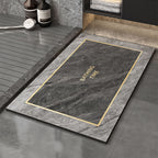 Memory Foam Bath Mat with Floral Print | High & Bury