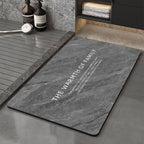 Memory Foam Bath Mat with Floral Print | High & Bury