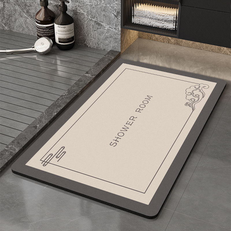 Memory Foam Bath Mat with Floral Print | High & Bury
