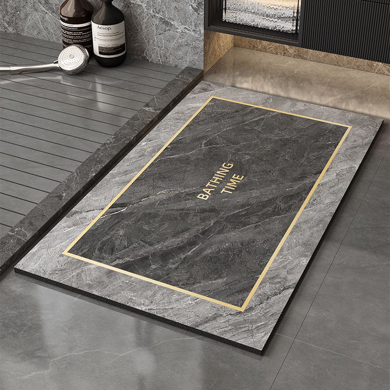 Memory Foam Bath Mat with Floral Print | High & Bury