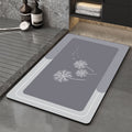 Memory Foam Bath Mat with Floral Print | High & Bury