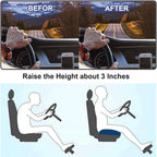 Memory Foam Car Seat Booster Cushion, 17 x 17 x 4 inches, view 3