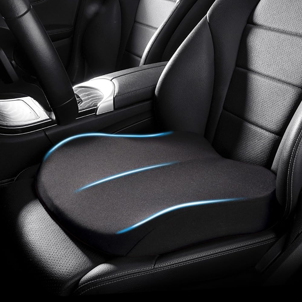 Memory Foam Car Seat Booster Cushion, 17 x 17 x 4 inches