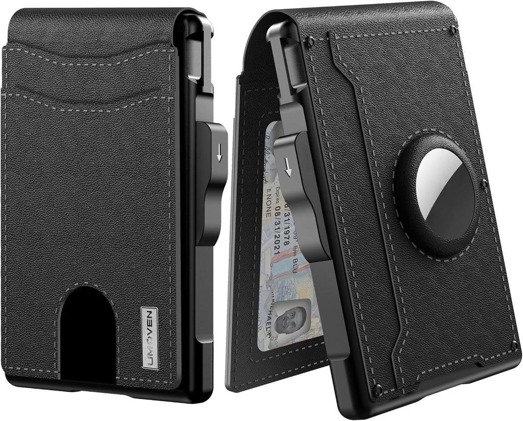 Men’s AirTag Wallet with Pop-Up Aluminium Card Case, Leather and Money Clip, view 7