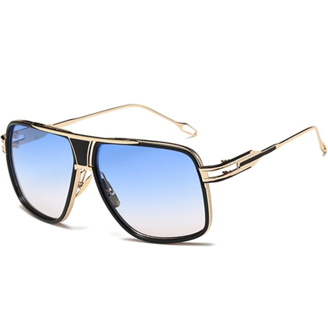 Men’s Aviator Sunglasses with Alloy Frame and Protective Case, view 4