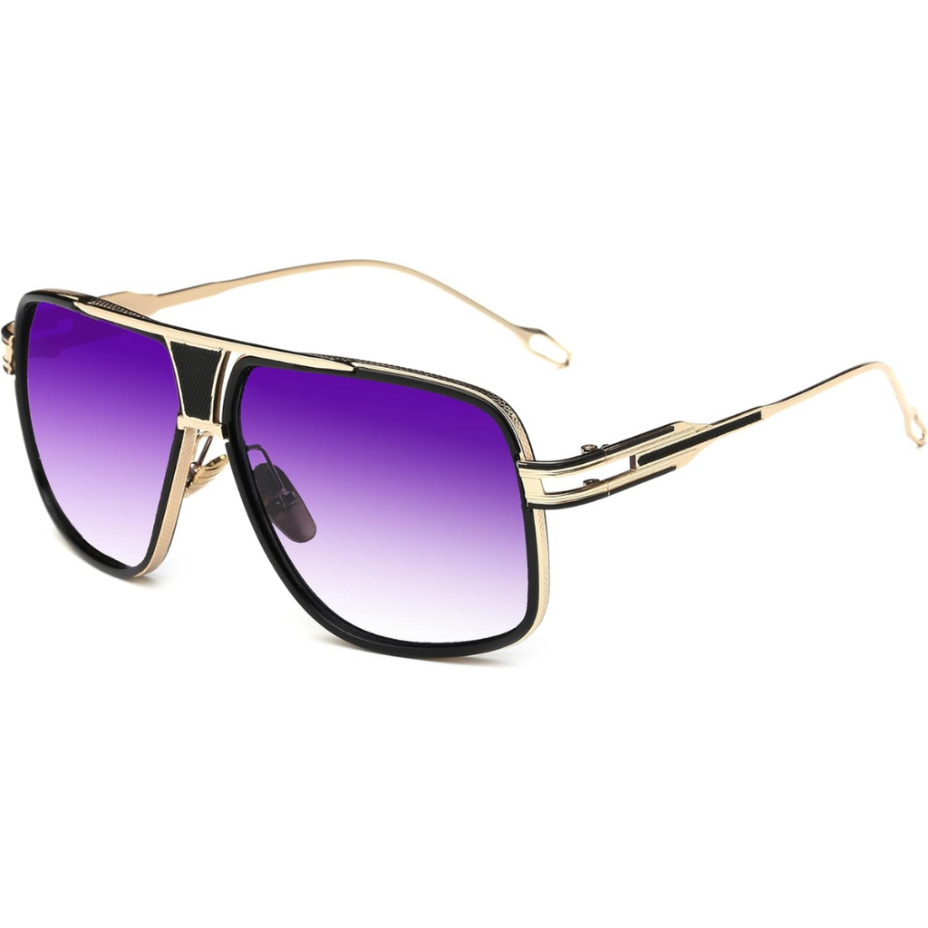 Men’s Aviator Sunglasses with Alloy Frame and Protective Case, view 6