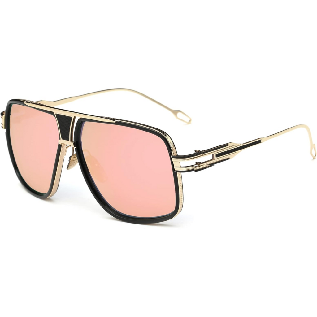 Men’s Aviator Sunglasses with Alloy Frame and Protective Case, view 9