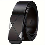 Men’s Cowhide Leather Belt with Automatic Ratchet Buckle, view 3
