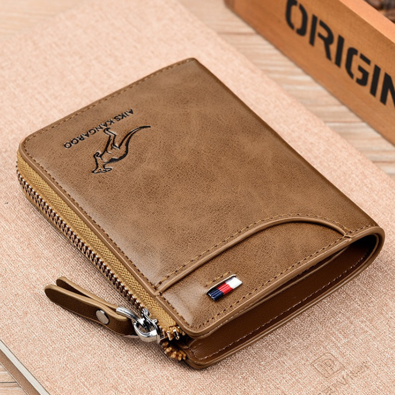 Men’s Genuine Leather RFID Wallet with Multiple Compartments, view 7