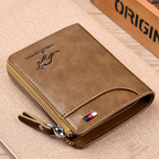 Men’s Genuine Leather RFID Wallet with Multiple Compartments, view 7