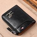 Men’s Genuine Leather RFID Wallet with Multiple Compartments