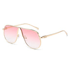 Men’s Oversized Aviator Sunglasses with Gradient Lenses, Metallic Frame, view 5