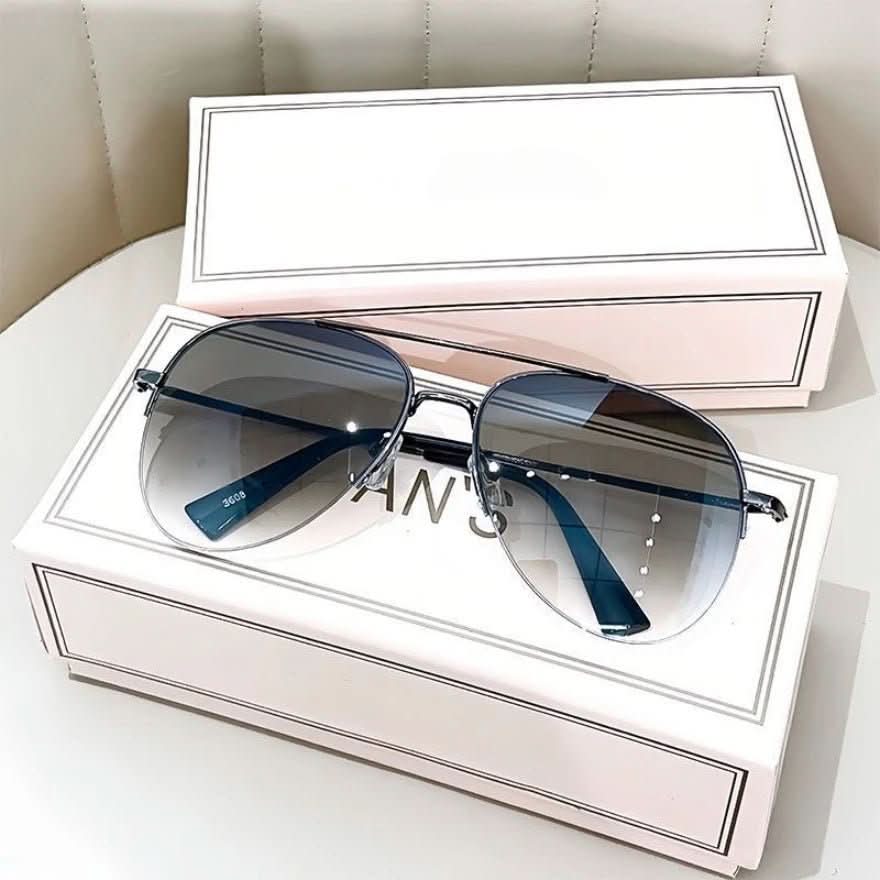 Men’s Pilot Sunglasses with Gradient Lenses, Alloy Frame, view 11