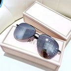 Men’s Pilot Sunglasses with Gradient Lenses, Alloy Frame, view 12