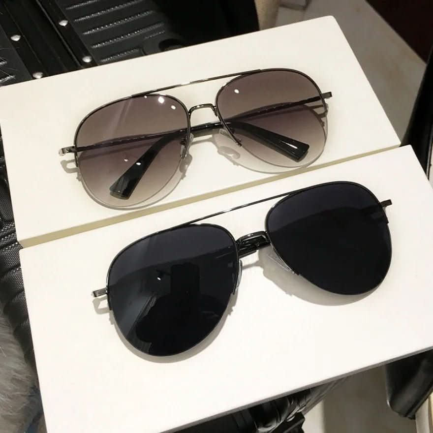 Men’s Pilot Sunglasses with Gradient Lenses, Alloy Frame, view 3
