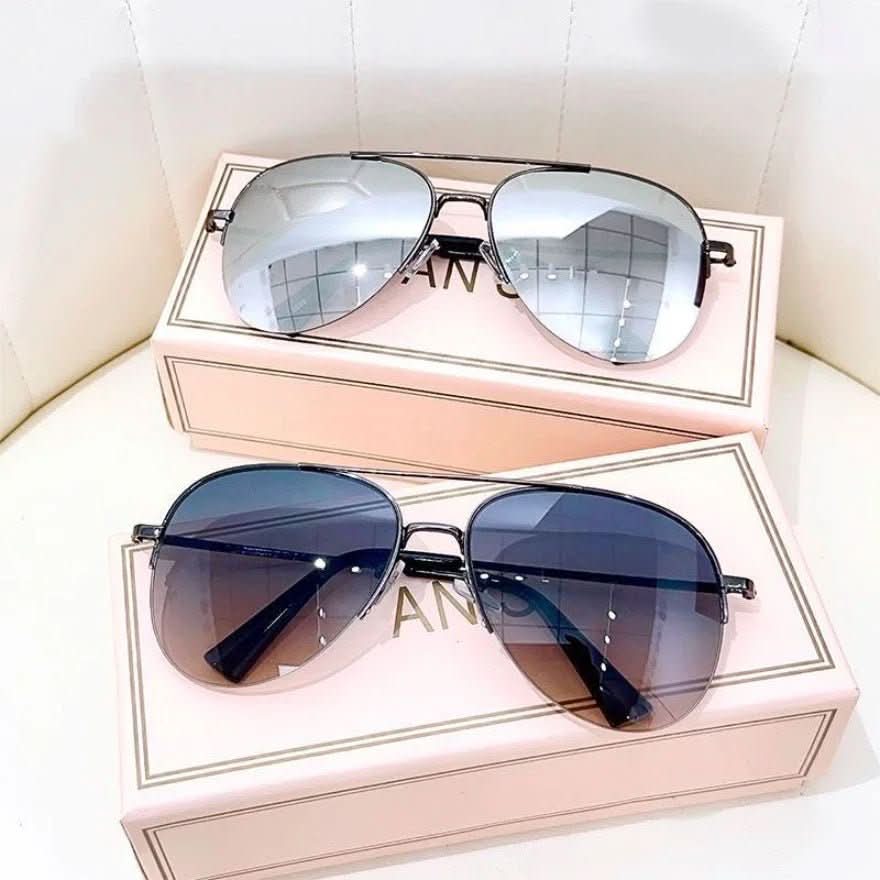 Men’s Pilot Sunglasses with Gradient Lenses, Alloy Frame, view 4