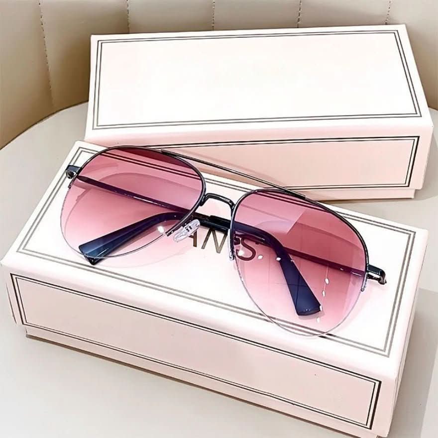Men’s Pilot Sunglasses with Gradient Lenses, Alloy Frame, view 8