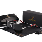 Men’s Polarised Aviator Sunglasses with UV400 Protection, view 3