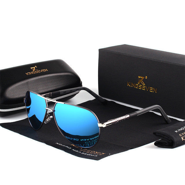 Men’s Polarised Aviator Sunglasses with UV400 Protection, view 5