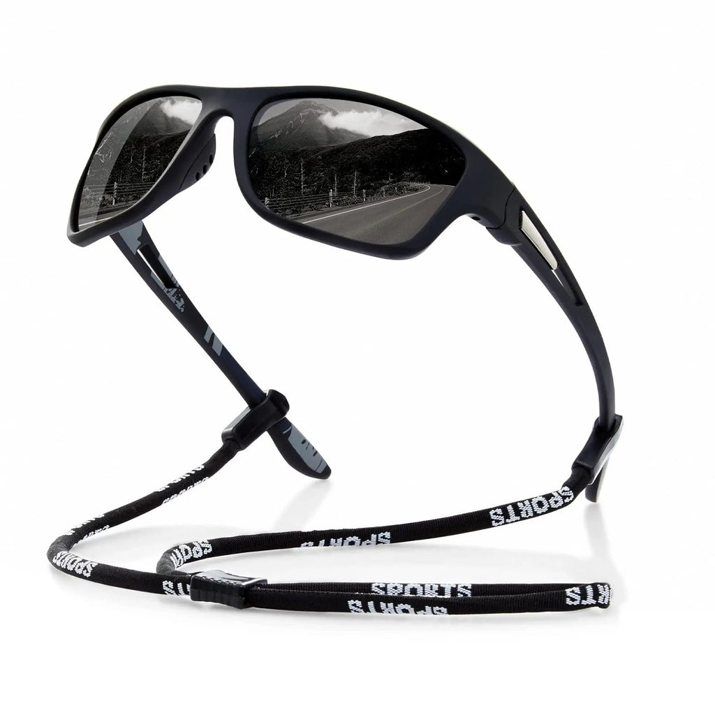 Men’s Polarised Sports Sunglasses with UV400 Wraparound Frame for Cycling, view 6