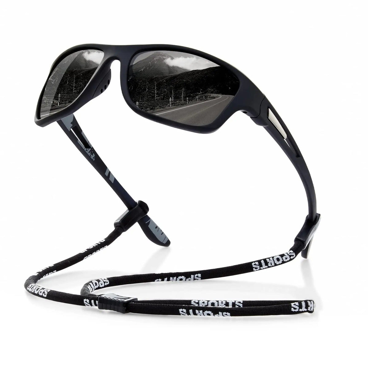 Men’s Polarised Sports Sunglasses with UV400 Wraparound Frame for Cycling, view 6