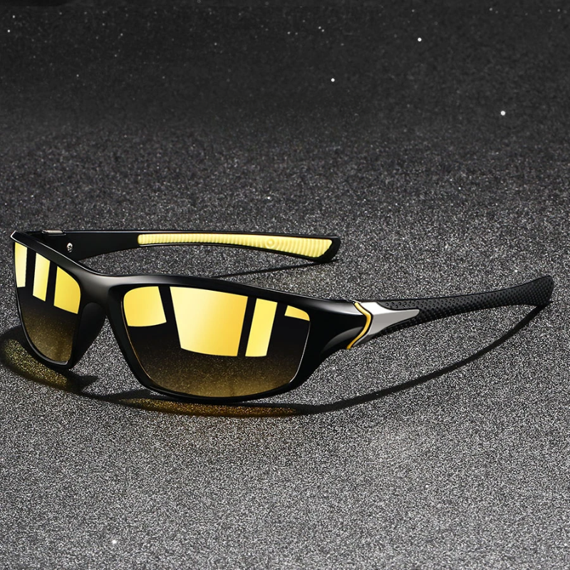 Men’s Polarised Sunglasses with UV400 Protection and Metal Frame, view 4