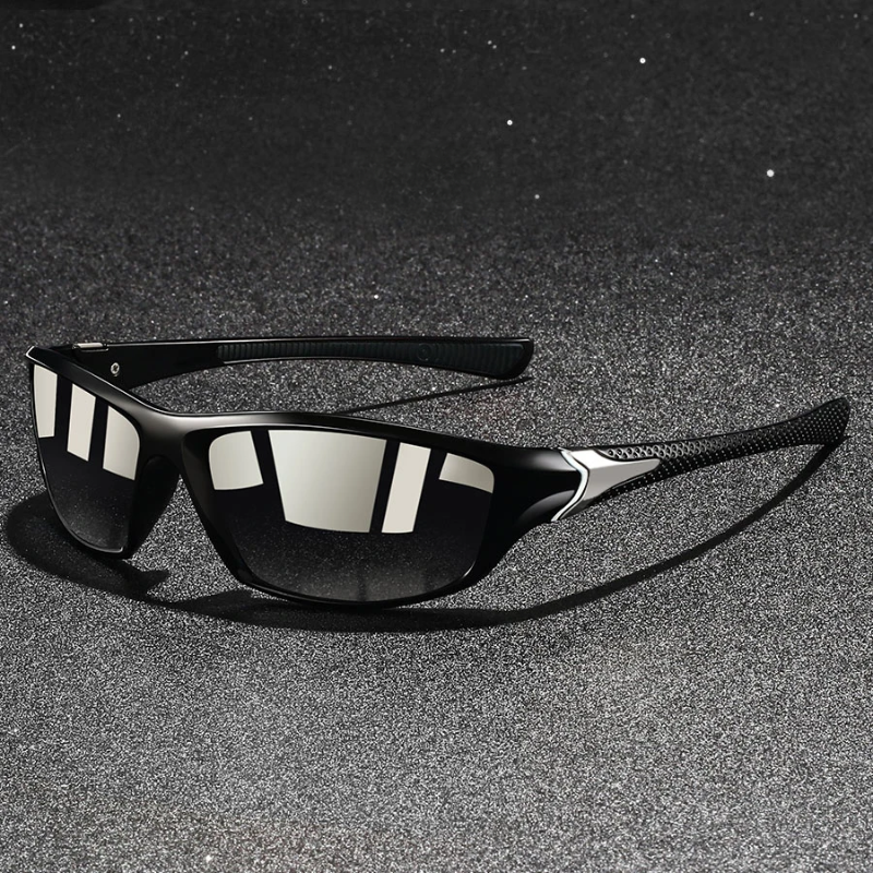 Men’s Polarised Sunglasses with UV400 Protection and Metal Frame, view 5