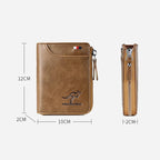 Men’s RFID-Blocking PU Leather Wallet with 14 Card Slots, view 11