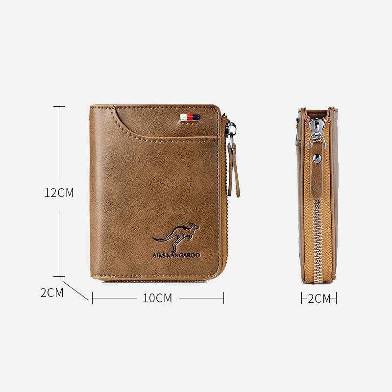 Men’s RFID-Blocking PU Leather Wallet with 14 Card Slots, view 11