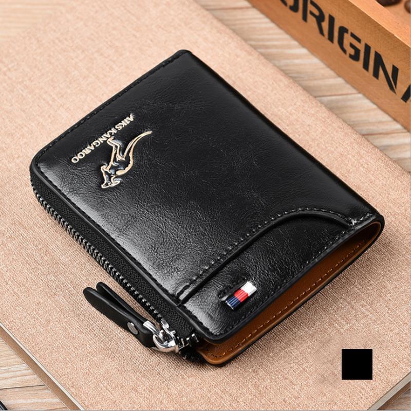 Men’s RFID-Blocking PU Leather Wallet with 14 Card Slots, view 13
