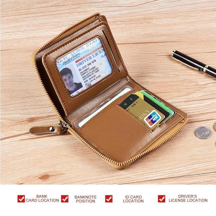 Men’s RFID-Blocking PU Leather Wallet with 14 Card Slots, view 8
