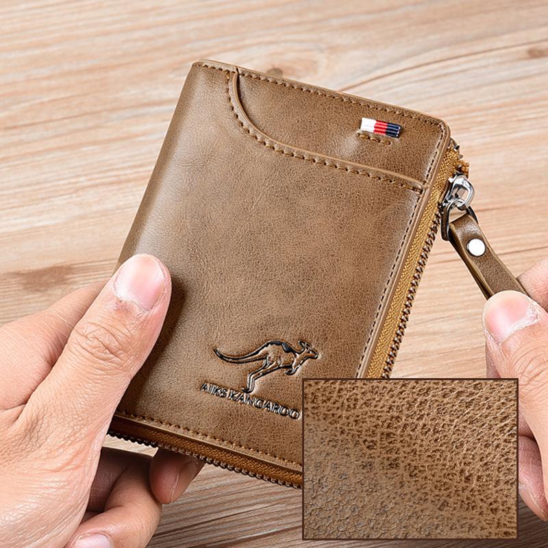 Men’s RFID-Blocking PU Leather Wallet with 14 Card Slots, view 9