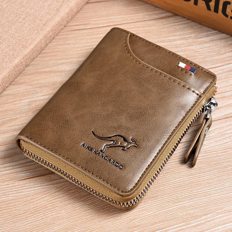 Men’s RFID-Blocking PU Leather Wallet with 14 Card Slots