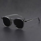 Men's Round Tortoiseshell Sunglasses, Polycarbonate Frame, 139 mm