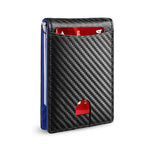 Men’s Slim RFID Wallet, Black PU Leather Card Holder, 4.3 × 3 × 0.5 Inches, view 12