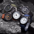 Men's Tactical Watch, 45 mm Stainless Steel Case, Silicone Strap, view 2