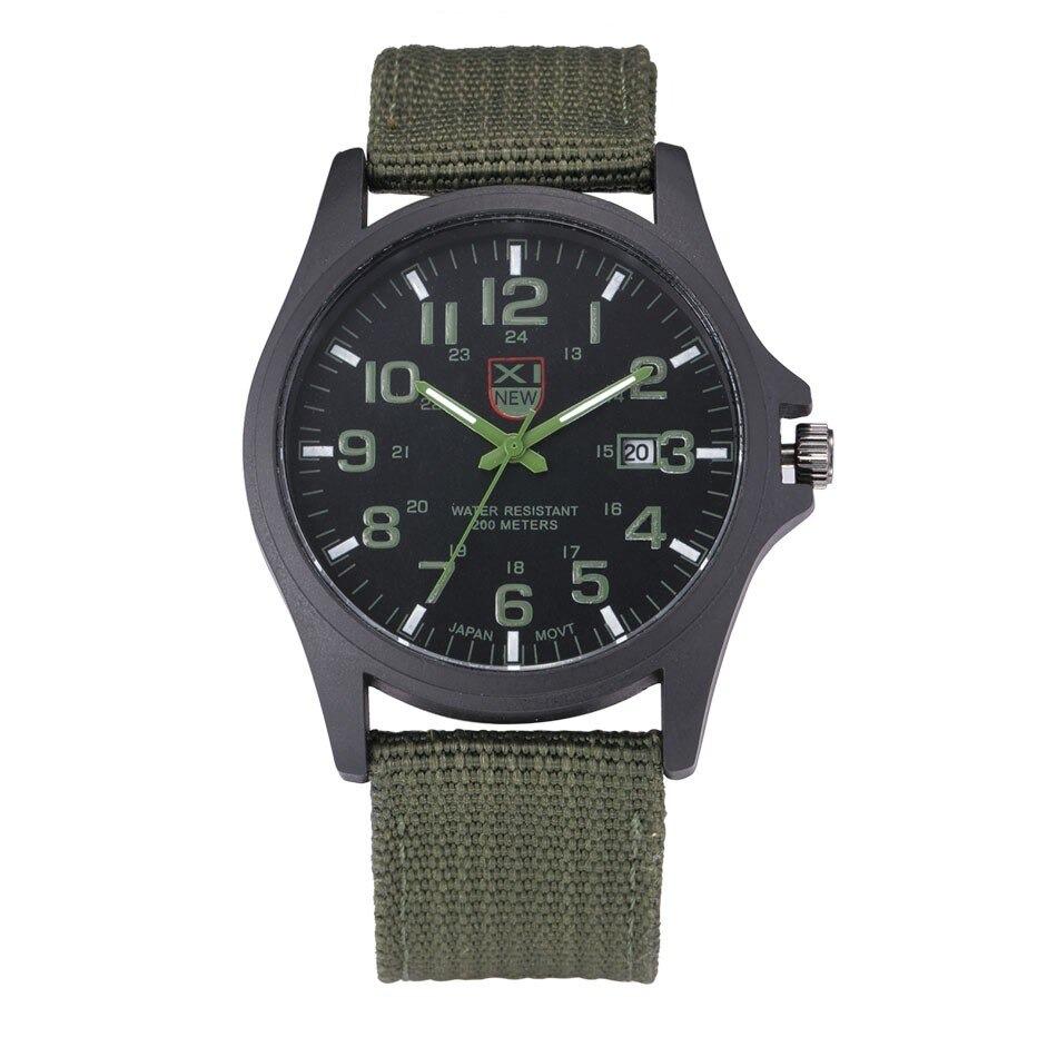Men's Tactical Watch, 45 mm Stainless Steel Case, Silicone Strap, view 3