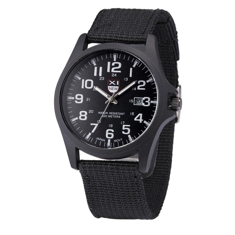 Men's Tactical Watch, 45 mm Stainless Steel Case, Silicone Strap, view 4