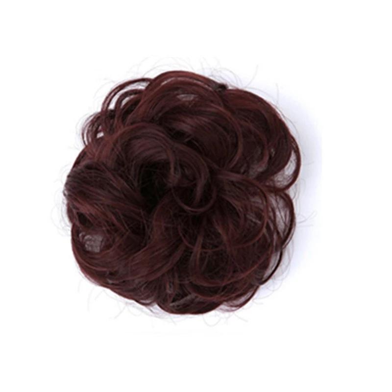 Messy Bun Fake Hair Scrunchie for a Messy Hair Style, Artificial Hair, view 12