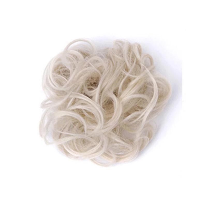 Messy Bun Fake Hair Scrunchie for a Messy Hair Style, Artificial Hair, view 13