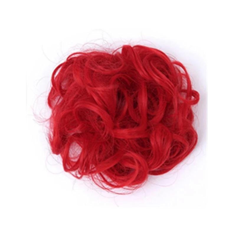 Messy Bun Fake Hair Scrunchie for a Messy Hair Style, Artificial Hair, view 14